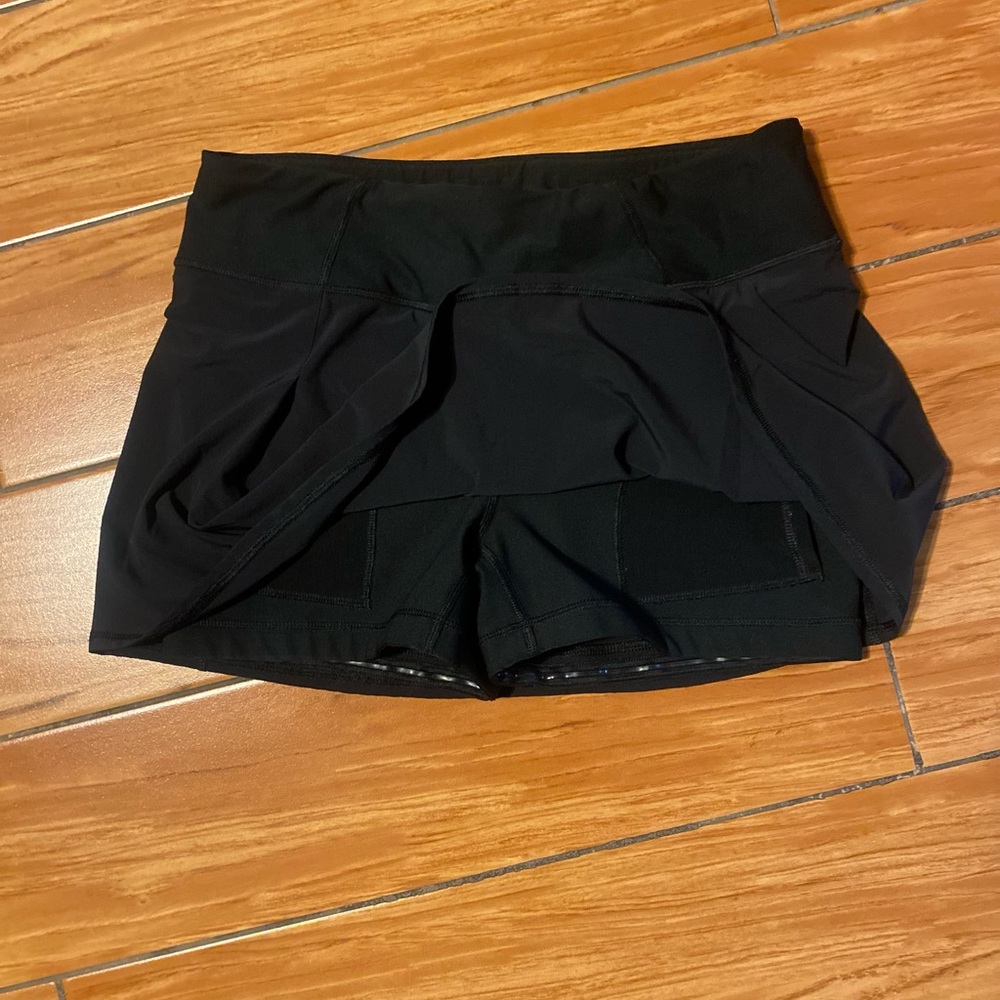 Lucy Activewear Black Skort Skirt Shorts Size M. #A3
